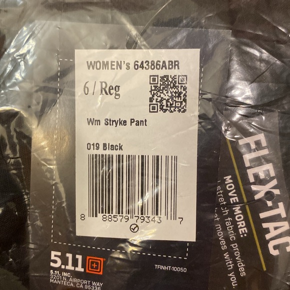 5.11 Women’s Stryke Pants- Sz 6 - Picture 3 of 3